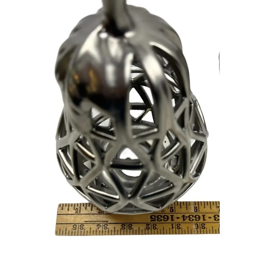 Pottery Barn Metalwork Pears Decorative Fruit Decor Matte Nickel Cutout 9”